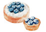 create realistic watercolor food illustrations